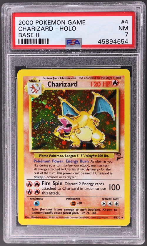 2000 Pokemon Game Base II #4 Charizard-Holo