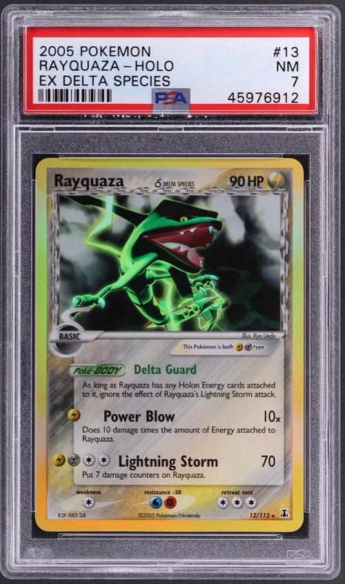 2005 Pokemon Ex Delta Species #13 Rayquaza-Holo