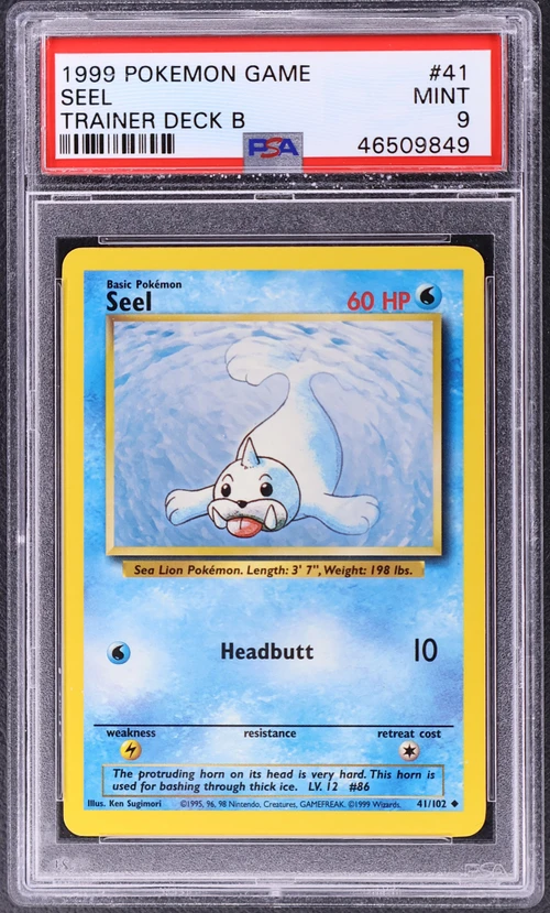 1999 Pokemon Game #41 Seel Trainer Deck B