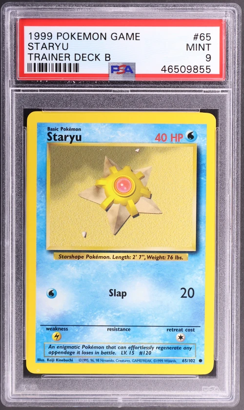 1999 Pokemon Game #65 Staryu Trainer Deck B