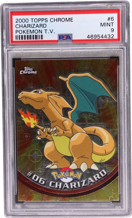 2000 Topps Chrome Pokemon T.V. #6 Charizard