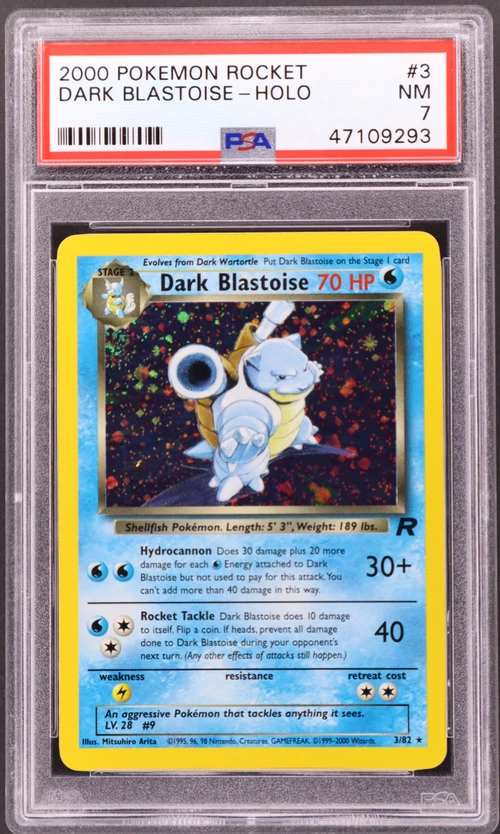 2000 Pokemon Rocket #3 Dark Blastoise-Holo