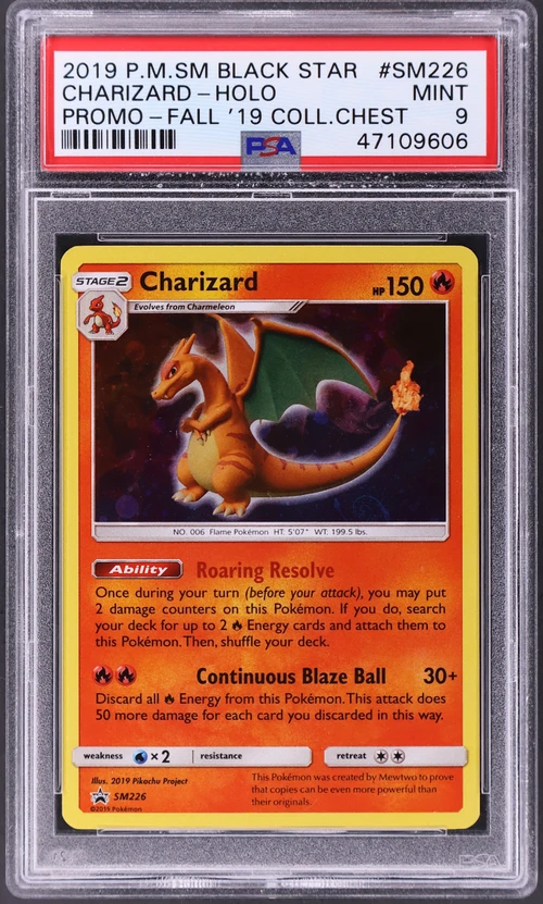 2019 Pokemon Sm Black Star Promo #SM226 Charizard-Holo Fall 2019 Collector Chest
