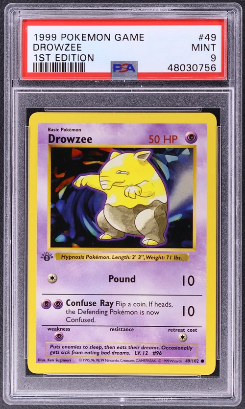 1999 Pokemon Game #49 Drowzee 1st Edition