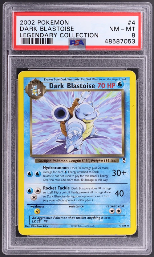 2002 Pokemon Legendary Collection #4 Dark Blastoise