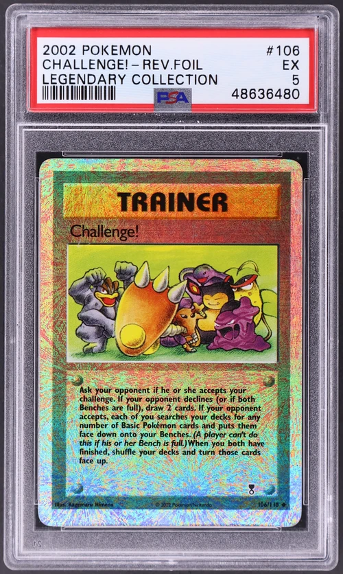 2002 Pokemon Legendary Collection #106 Challenge!-Reverse Foil