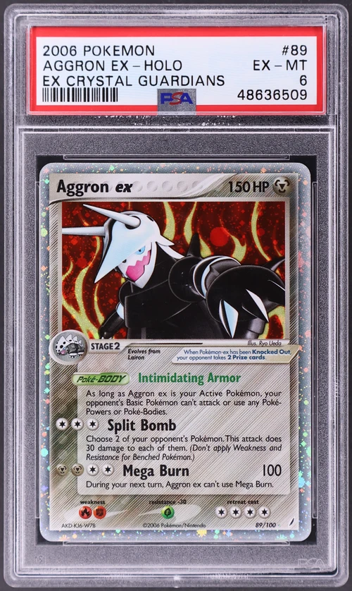 2006 Pokemon Ex Crystal Guardians #89 Aggron Ex-Holo