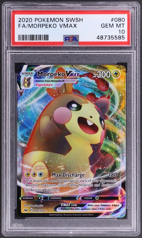 2020 Pokemon Sword & Shield #080 Full Art / Morpeko Vmax