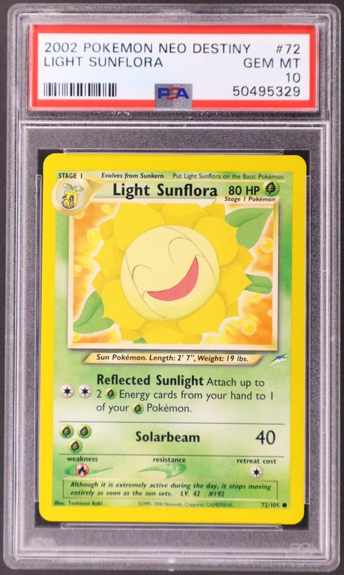 2002 Pokemon Neo Destiny #72 Light Sunflora