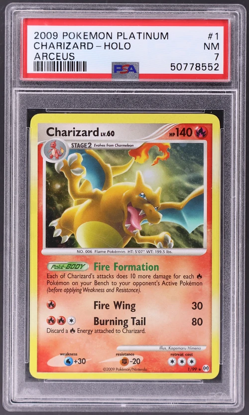 2009 Pokemon Platinum Arceus #1 Charizard-Holo