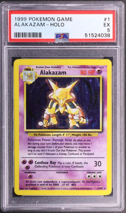 1999 Pokemon Game #1 Alakazam-Holo