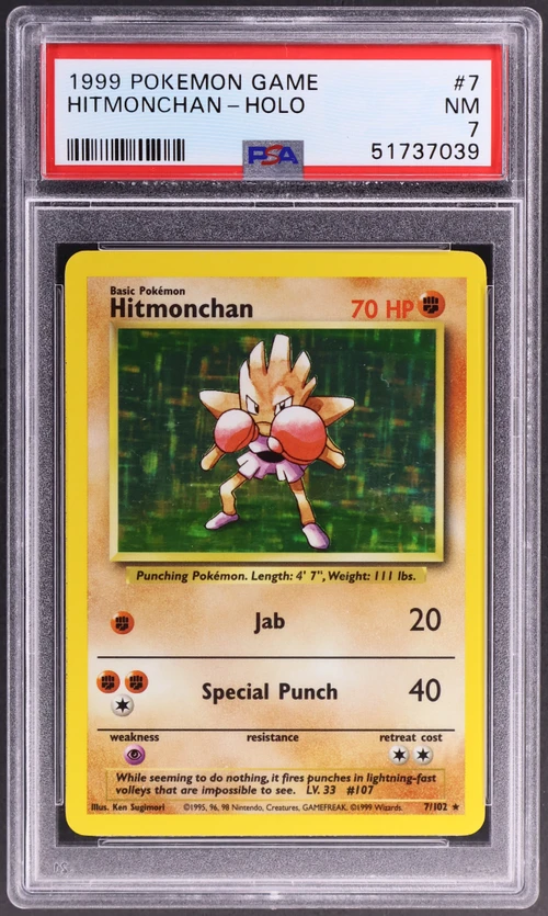 1999 Pokemon Game #7 Hitmonchan-Holo