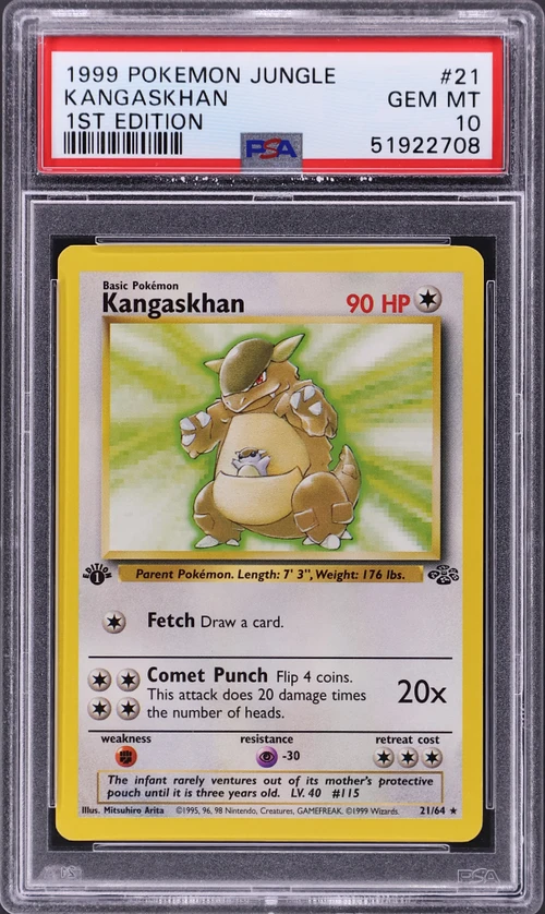 1999 Pokemon Jungle #21 Kangaskhan 1st Edition