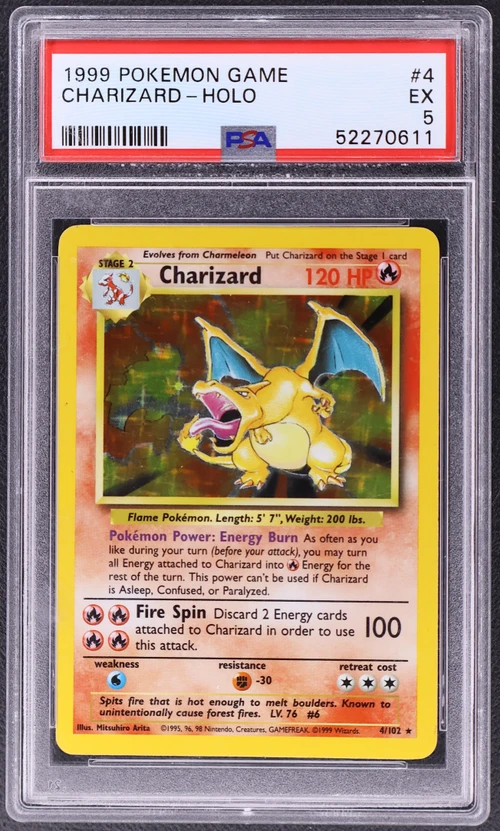 1999 Pokemon Game #4 Charizard-Holo