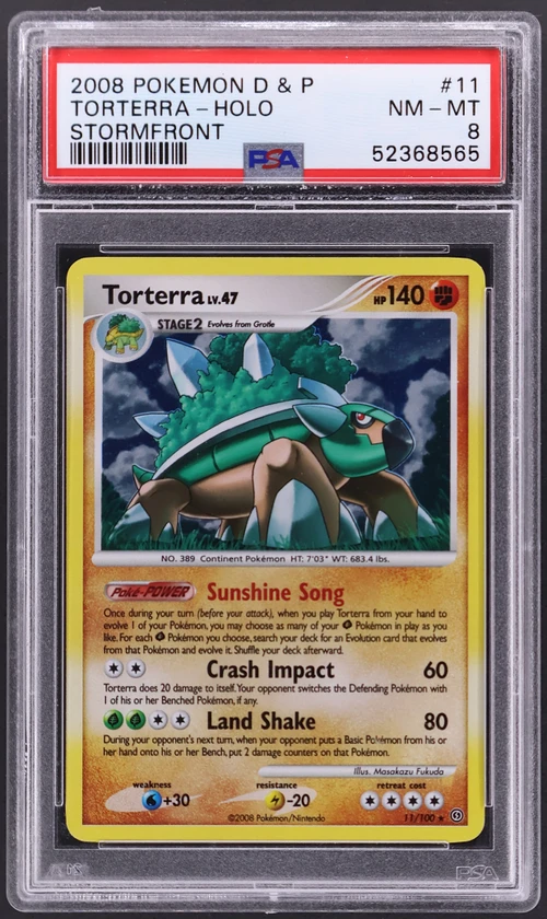 2008 Pokemon Diamond & Pearl Stormfront #11 Torterra-Holo