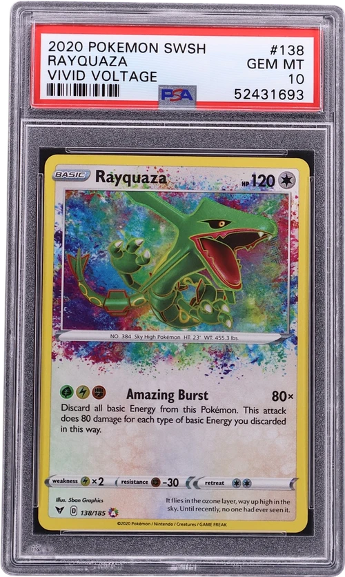 2020 Pokemon Sword & Shield VIVID Voltage #138 Rayquaza