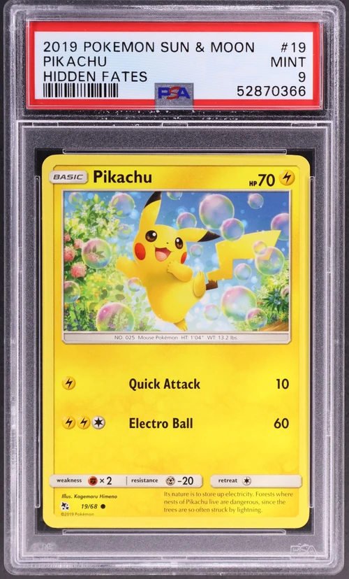 2019 Pokemon Sun & Moon Hidden Fates #19 Pikachu