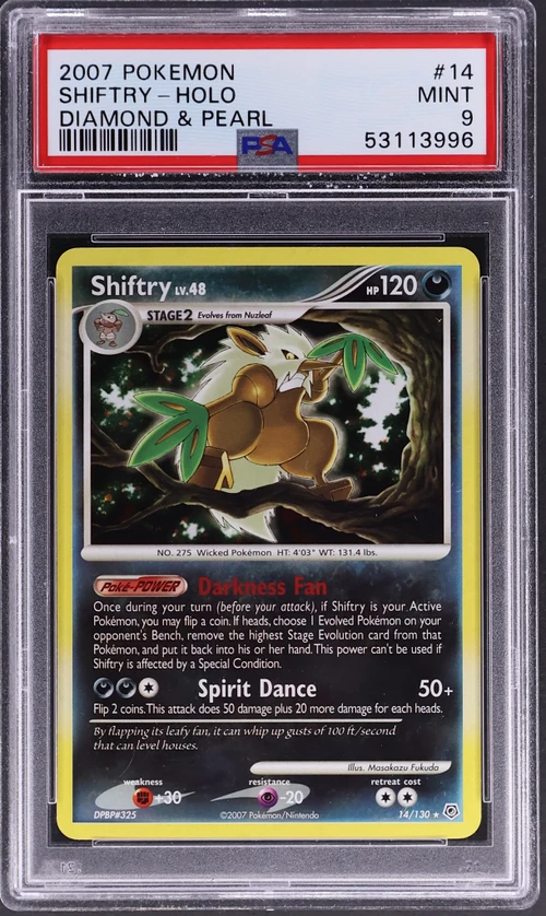 2007 Pokemon Diamond & Pearl #14 Shiftry-Holo
