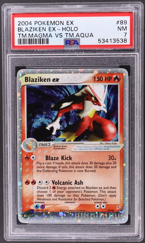 2004 Pokemon Ex Team Magma Vs Team Aqua #89 Blaziken Ex-Holo