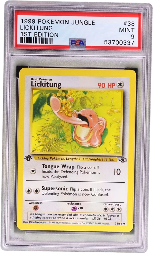 1999 Pokemon Jungle #38 Lickitung 1st Edition