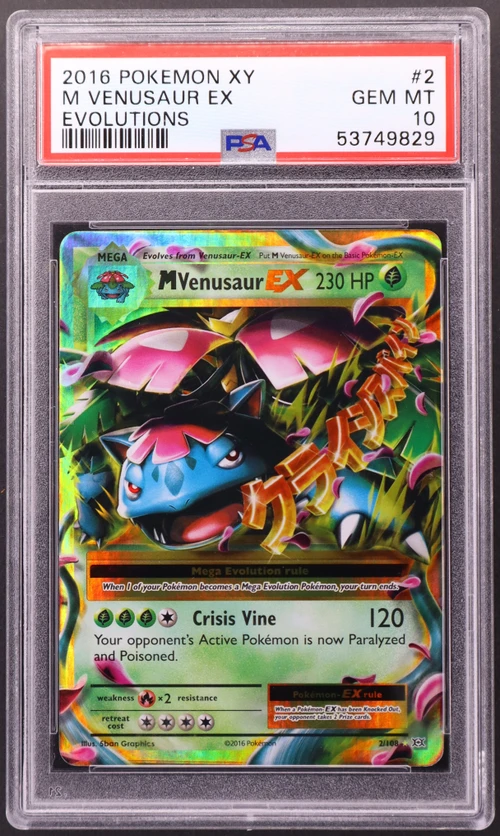 2016 Pokemon Xy Evolutions #2 M Venusaur Ex
