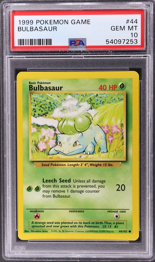 1999 Pokemon Game #44 Bulbasaur