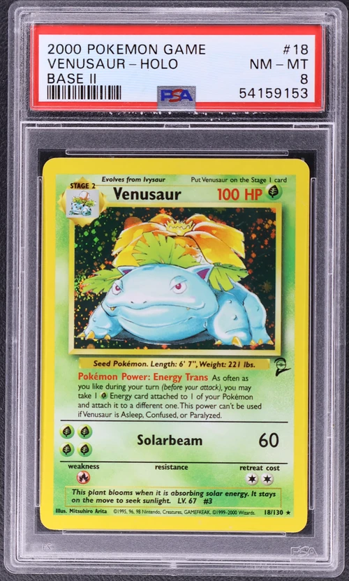 2000 Pokemon Game Base II #18 Venusaur-Holo