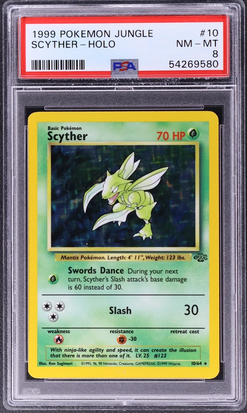 1999 Pokemon Jungle #10 Scyther-Holo