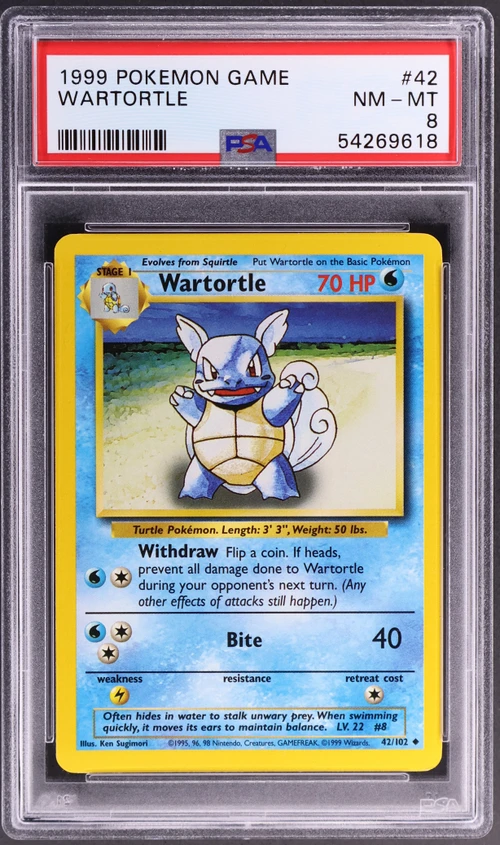 1999 Pokemon Game #42 Wartortle