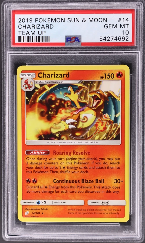 2019 Pokemon Sun & Moon Team Up #14 Charizard