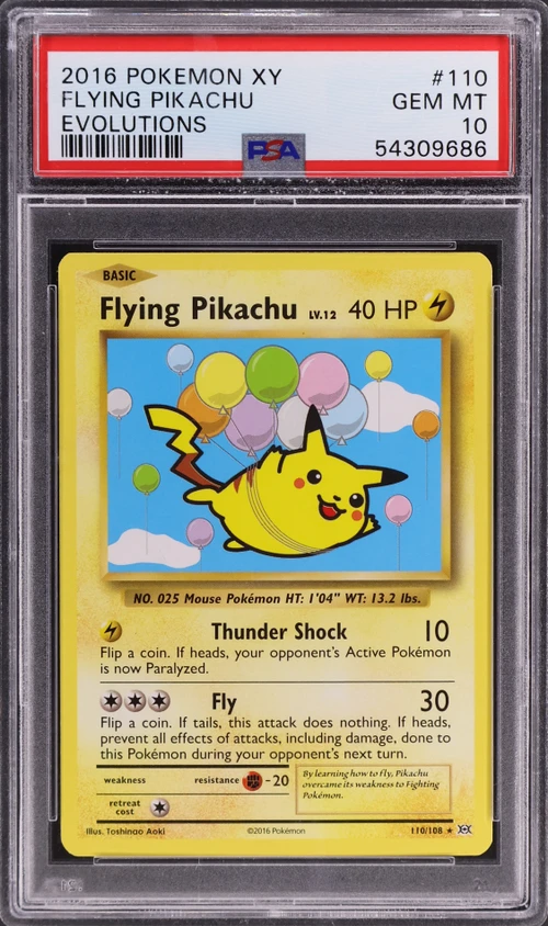 2016 Pokemon Xy Evolutions #110 Flying Pikachu