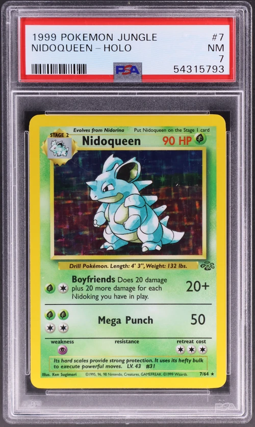 1999 Pokemon Jungle #7 Nidoqueen-Holo