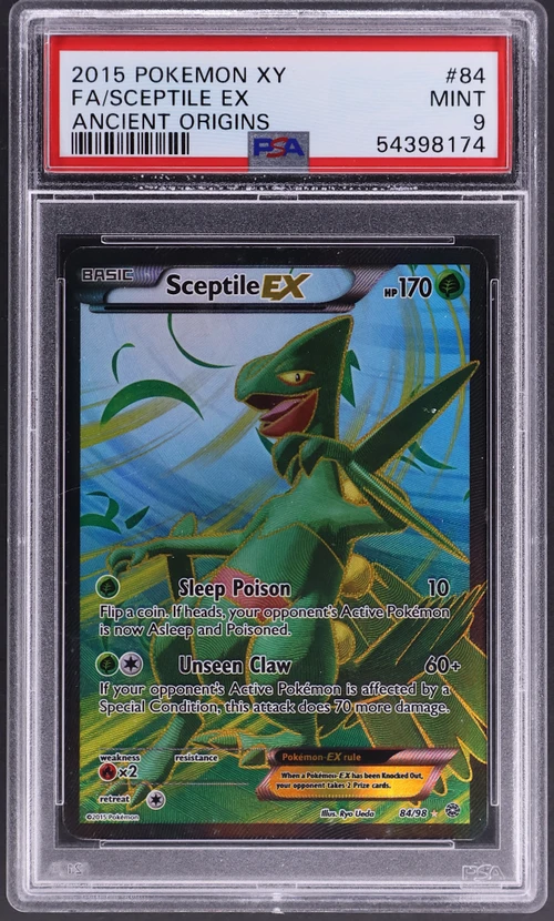 2015 Pokemon Xy Ancient Origins #84 Full Art / Sceptile Ex