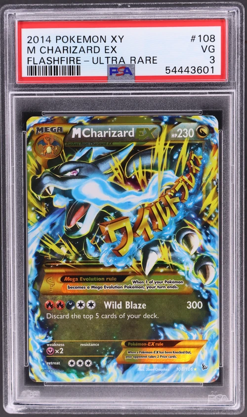 2014 Pokemon Xy Flashfire #108 M Charizard Ex Ultra Rare