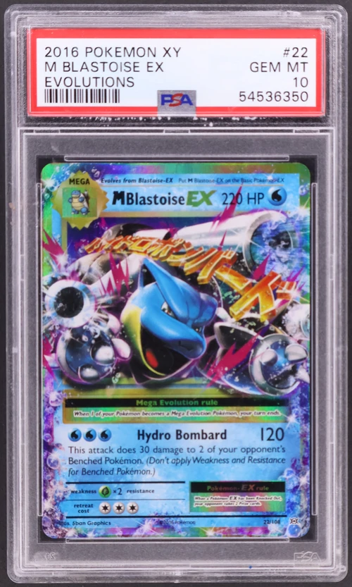 2016 Pokemon Xy Evolutions #22 M Blastoise Ex