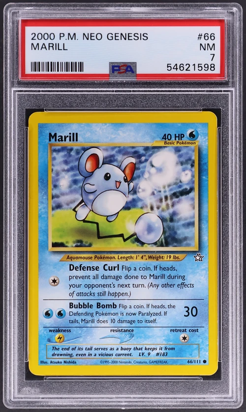 2000 Pokemon Neo Genesis #66 Marill