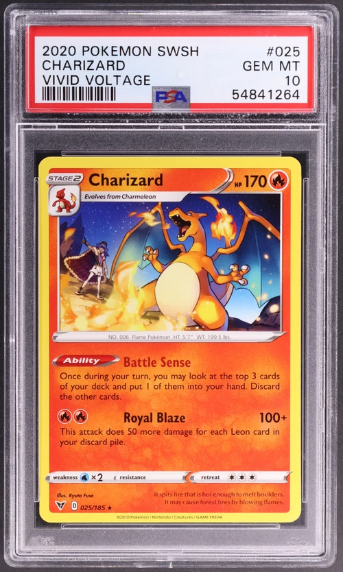 2020 Pokemon Sword & Shield VIVID Voltage #025 Charizard