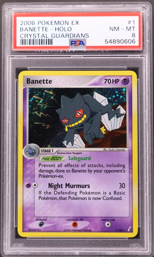 2006 Pokemon Ex Crystal Guardians #1 Banette-Holo