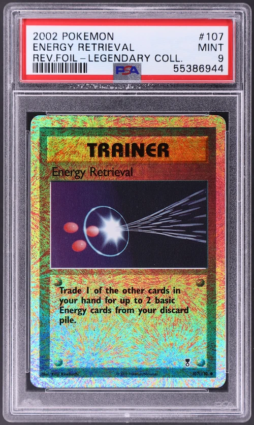 2002 Pokemon Legendary Collection #107 Energy Retrieval-Reverse Foil