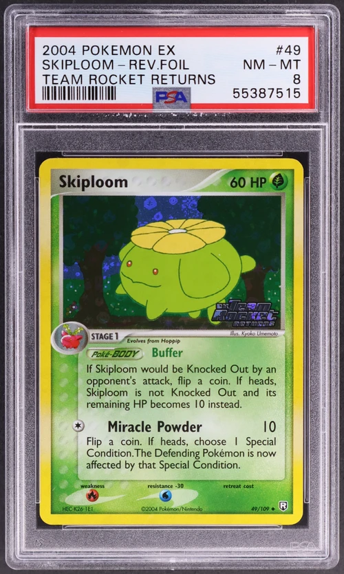 2004 Pokemon Ex Team Rocket Returns #49 Skiploom-Reverse Foil