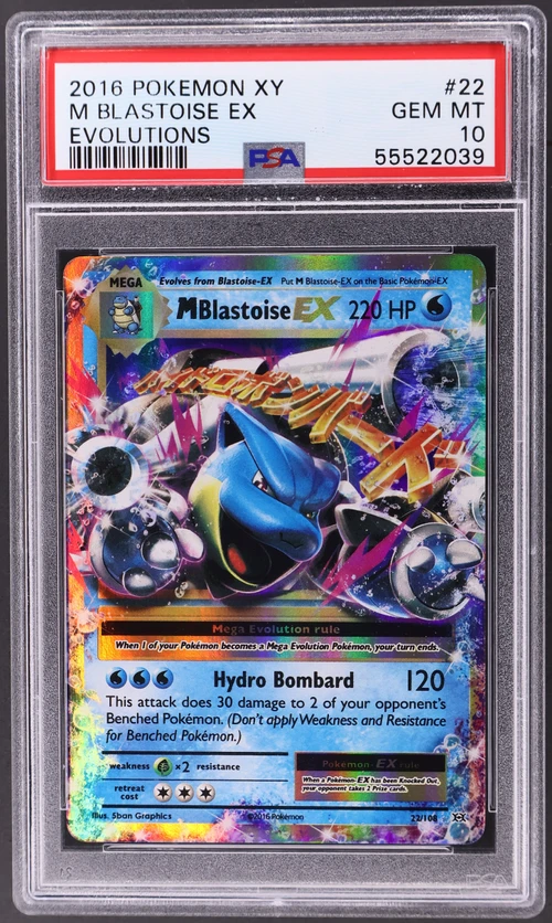 2016 Pokemon Xy Evolutions #22 M Blastoise Ex