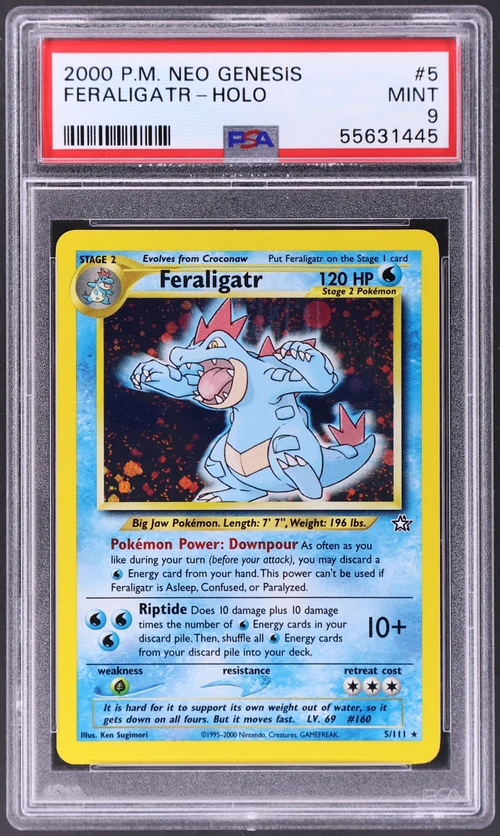 2000 Pokemon Neo Genesis #5 Feraligatr-Holo