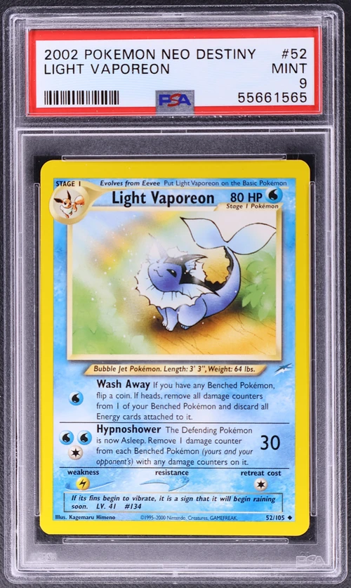 2002 Pokemon Neo Destiny #52 Light Vaporeon