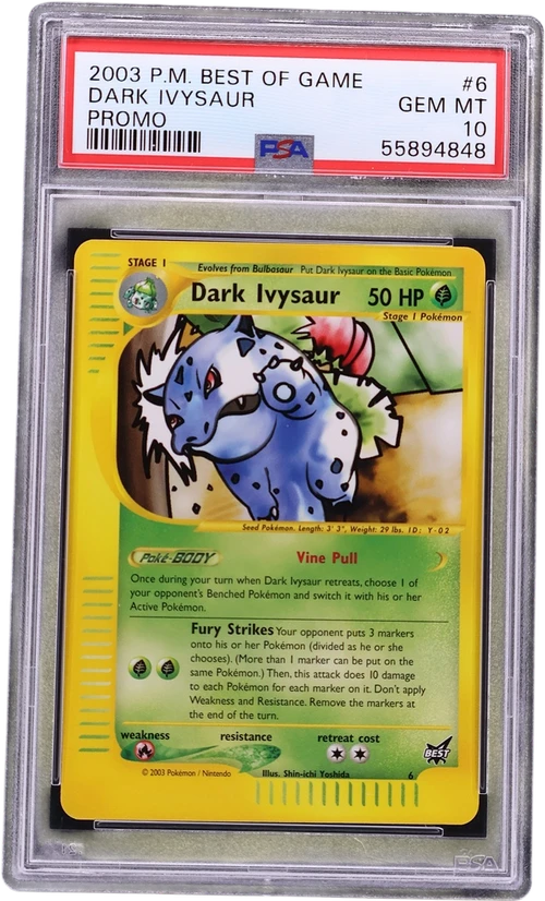 2003 Pokemon Best of Game Promo #6 Dark Ivysaur