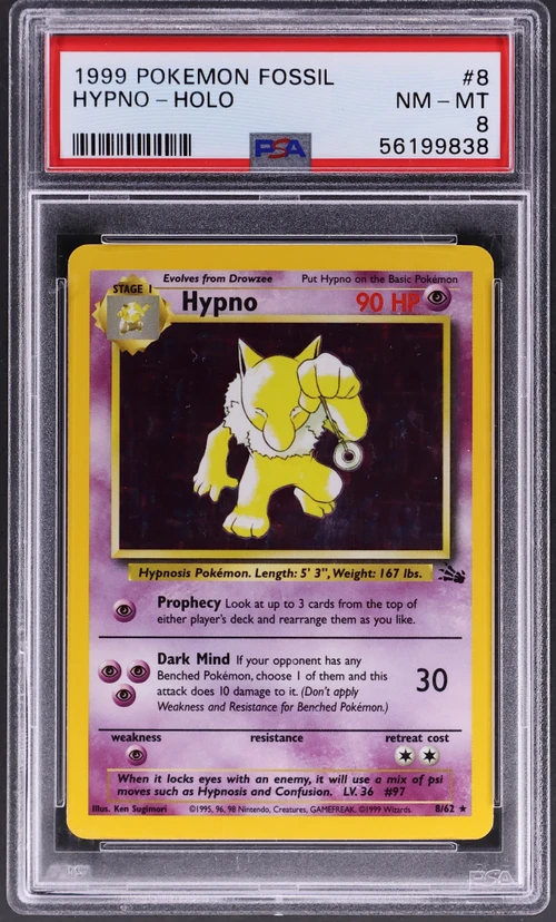 1999 Pokemon Fossil #8 Hypno-Holo