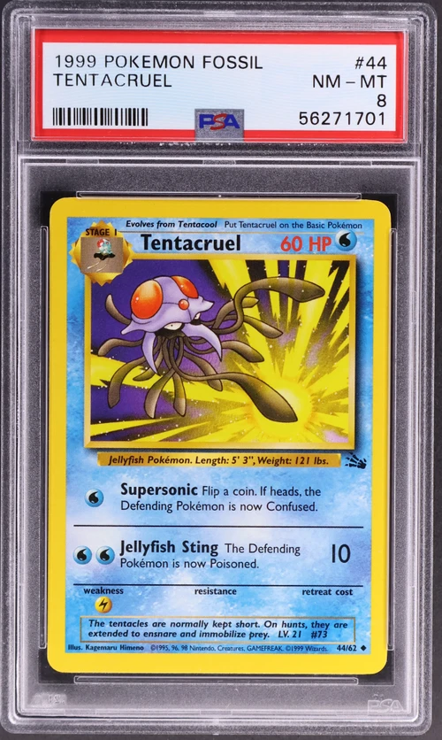1999 Pokemon Fossil #44 Tentacruel