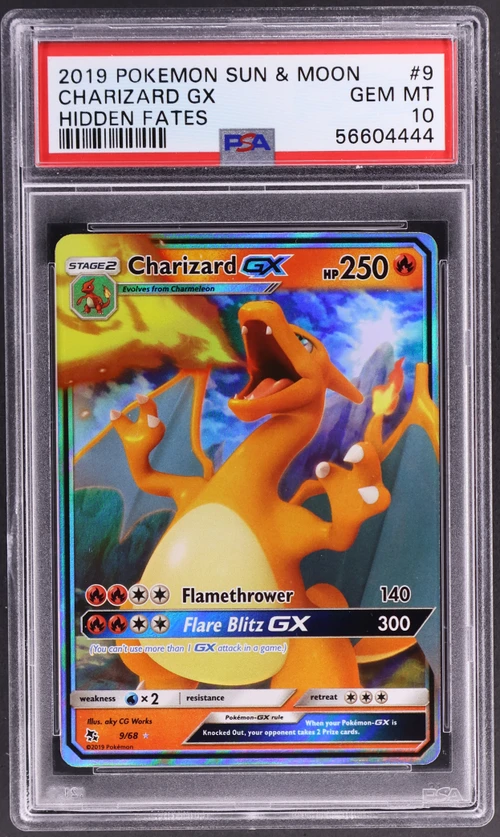 2019 Pokemon Sun & Moon Hidden Fates #9 Charizard Gx
