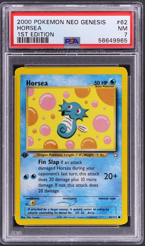 2000 Pokemon Neo Genesis 1st Edition #62 Horsea