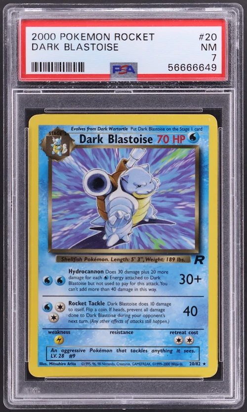 2000 Pokemon Rocket #20 Dark Blastoise