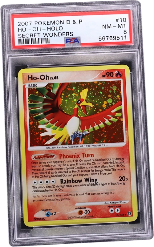 2007 Pokemon Diamond & Pearl Secret Wonders #10 Ho-Oh-Holo
